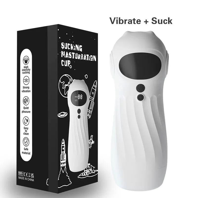 APP Remote Automatic Sucking Male Masturbator Cup Real Vagina Vibration Blowjob Masturbation Heated Sex Machines Toys For Man — image 9