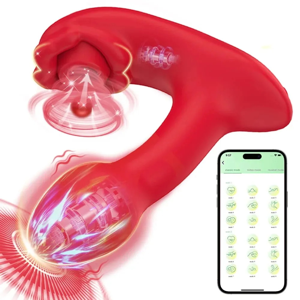 APP Control Wearable Sucking Vibrator 9 Sucking & Vibration Modes G-spot Clit stimulator Female Masturbator Sex Toys for Women — image 1