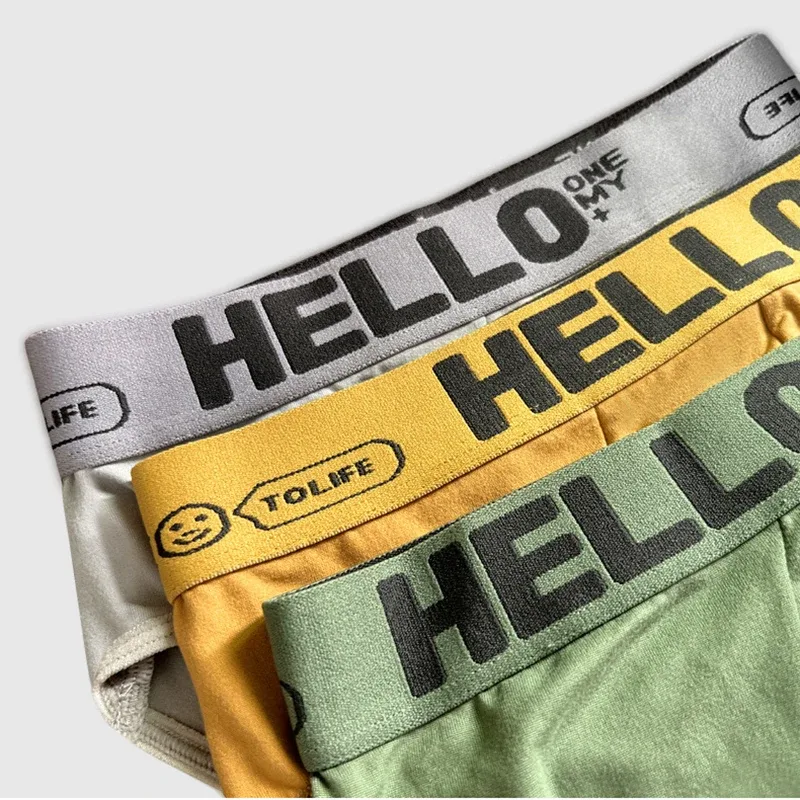 5Pcs Men Underwears Ventilate Men's Briefs Breathable Male Large Size L-5XL Comfortable Solid Underpants Fashion Boy Panties — image 3