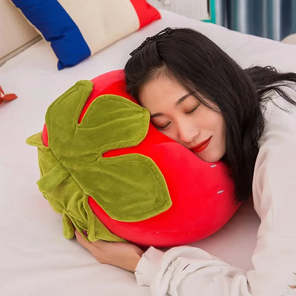 Creative Strawberry Cushion Soft Supple Throw Pillow Comfortable Fruit Decor Bedroom Sleeping Cute Pillow Fruit Cushion — image 5