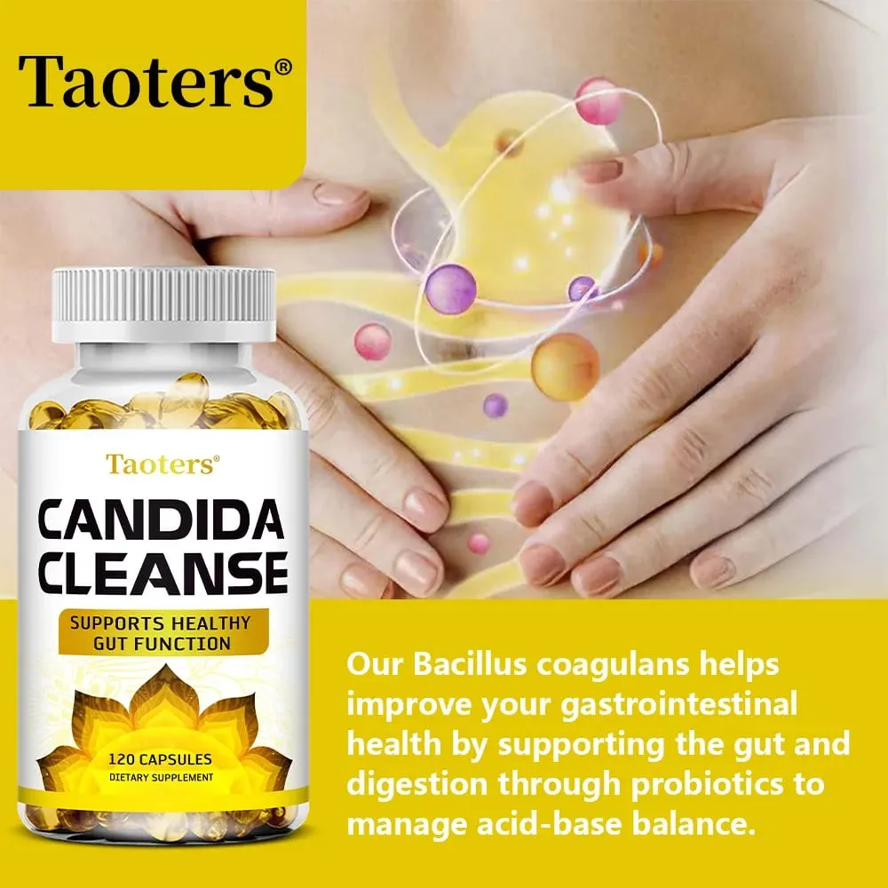 Candida Cleanse - Intestinal and Colon Support Suitable for Men and Women Cleansing and Detoxifying Balance Digestion