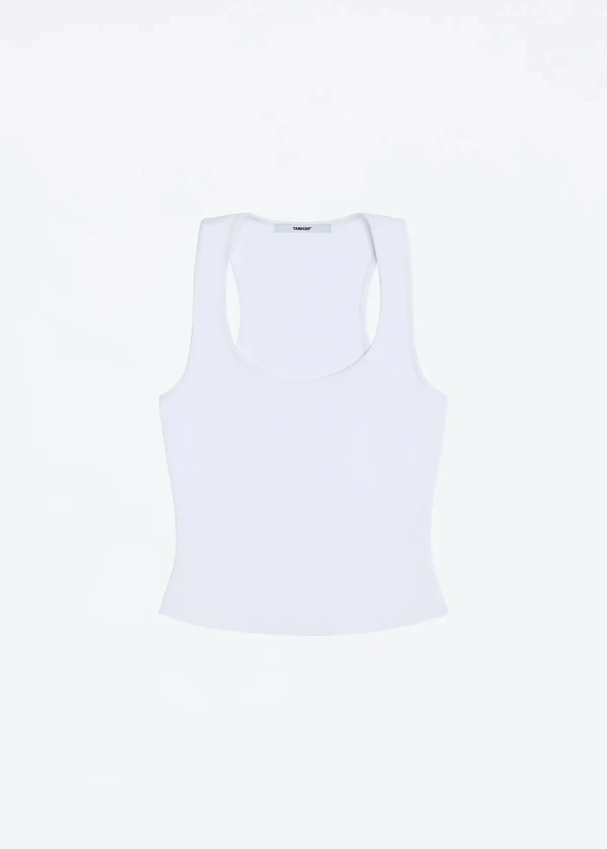 Tank Classic X-shaped Backless Baby Blue and Misty Gray Multi-color Comfortable Elastic Waist Tight Fit Backless Top