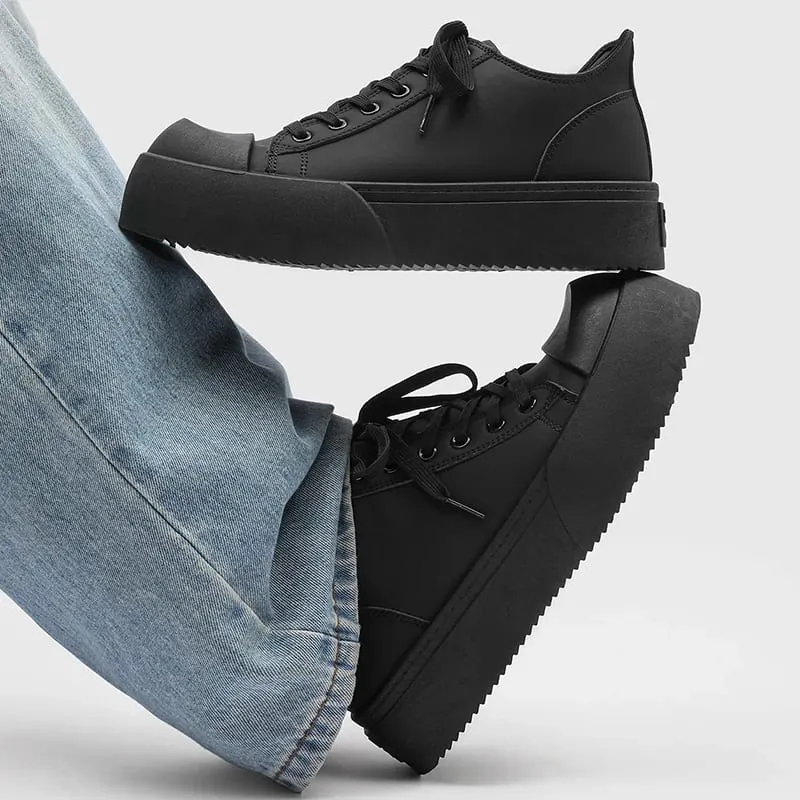 2025 Men Height Increasing High Top Platform Sneakers 8 Cm Elevator Wear-Resistant Korean Street Shoes Zapatillas Deporte — image 3