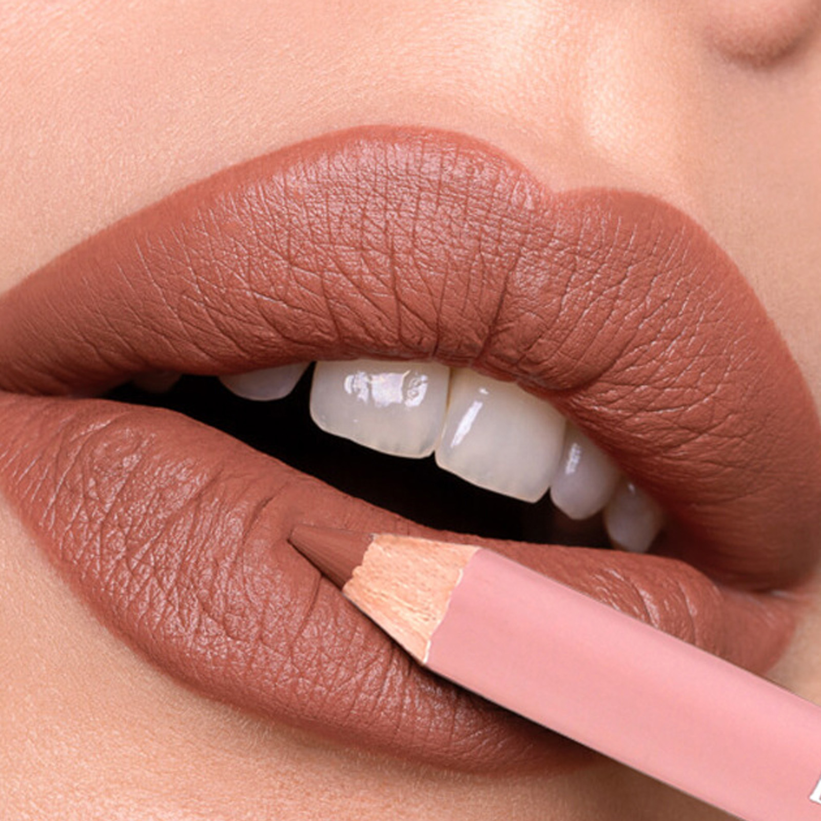 Pensil Lipliner Matte 12 Warna Lipstik Noda Menepuk Tahan Air Lip Liner Merah Muda Nude Alami Garis Besar Riasan Kontur Bibir