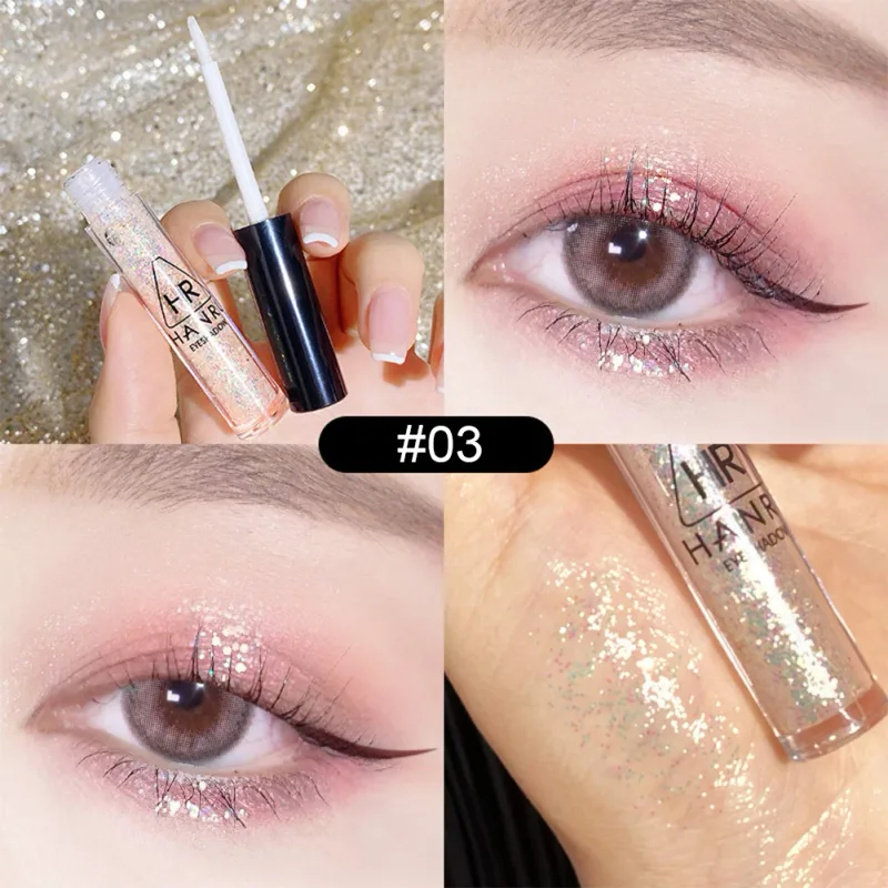 Pearlescent Fine Shimmering Eye Shadow Liquid Waterproof Eye Makeup Brightening Liquid Pearlized Eyeshadow Glitter