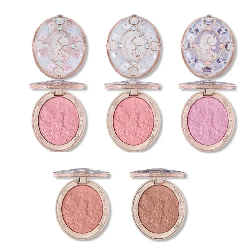 Flower Knows Knight Unicorn Makeup Set - Lipstick Blush Cloud Setting Powder Starlight Eyeshadow Cosmetics Kit in Gift Box