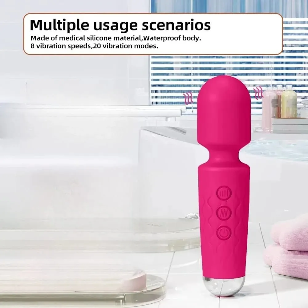 Powerful Clitoris Stimulation Adult Personal Silicone Sex Toy Magic Av Wand Massager Dildo Masturbator Vibrator For Women Female