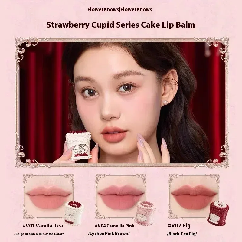 Strawberry Cupid Makeup Gif Box Eyeshadow Liquid Cheeks Red Lips Clay Powder 9pcs/ set