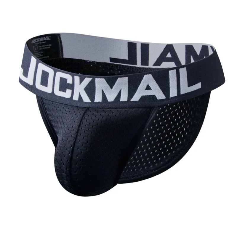 Ropa interior Sexy para Hombre, Tanga para Hombre, ropa interior Gay de malla, Bikini, Calzoncillos para Hombre, pantalones cortos deslizantes, bragas masculinas, suspensorio transpirable