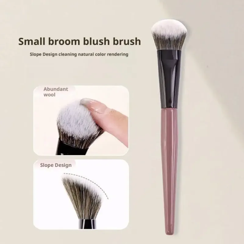 Powder blusher brush on slope Cream Liquid Blush Makeup Brushes Flat Small Precise Blush Brush Makeup Tools