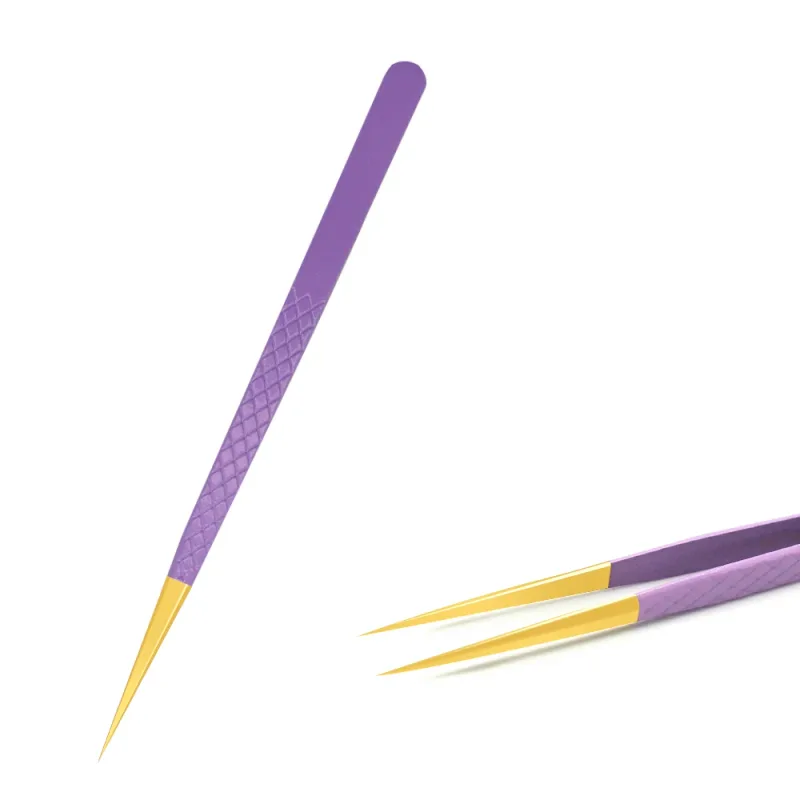 Eyelashes Tweezers Stainless Steel Superhard Tweezers High Precision Anti-static Tweezers For Eyelash Extensions Tools