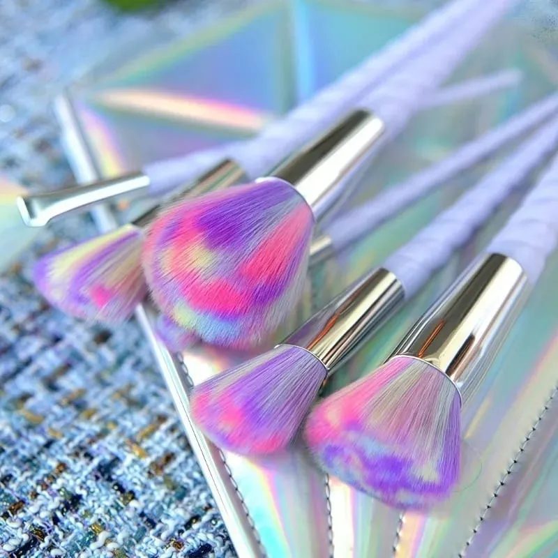 Colorful 10-Piece Makeup Brush Set Crystal Handle Concealer Brushes Beauty Health Cosmetic Tools Make Up Tools