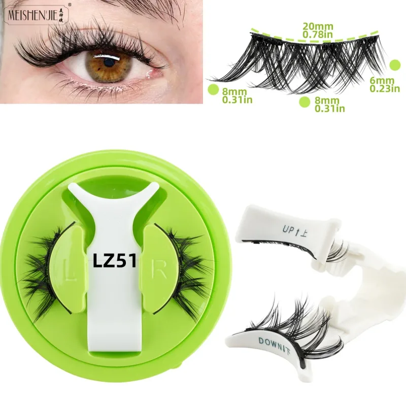 1/3 Pairs Magnetic Eye Lashes Handmade Eyelashes Soft Reusable Magnetic Lashes Natural Look 3D False Lashes Makeup Tweezers Set