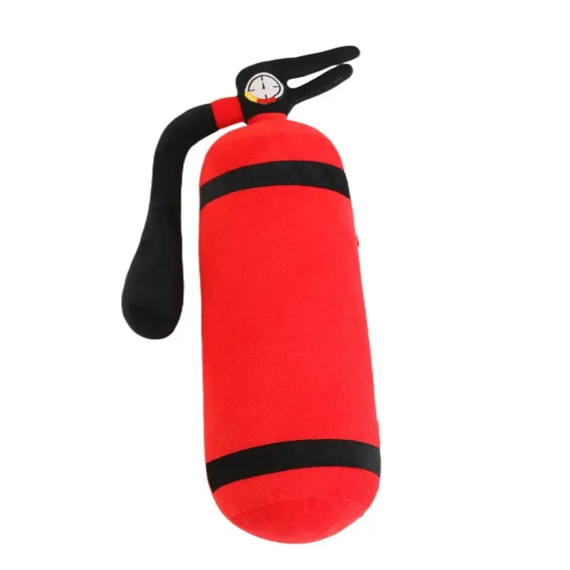 49x18cm Red Fire Plush Long Pillow Stuffed Emergency Rescue Firefighter Fireman Tool Men Gift
