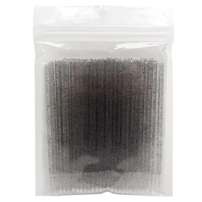 100PCS Micro Swab Applicator Eyelash Cleaning Brush Lash Extension Micro Brushes Cotton Swab Individual Eyelashes Removing Tool