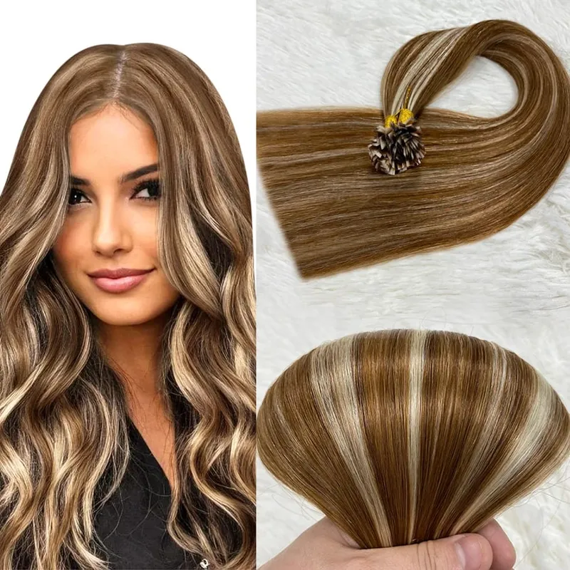 Flat Tip Human Hair Extension Remy Hair 1g/s 18-28 inch Real Remy Silky Straight Black Brown Pre Bonded Keratin Fusion Hair