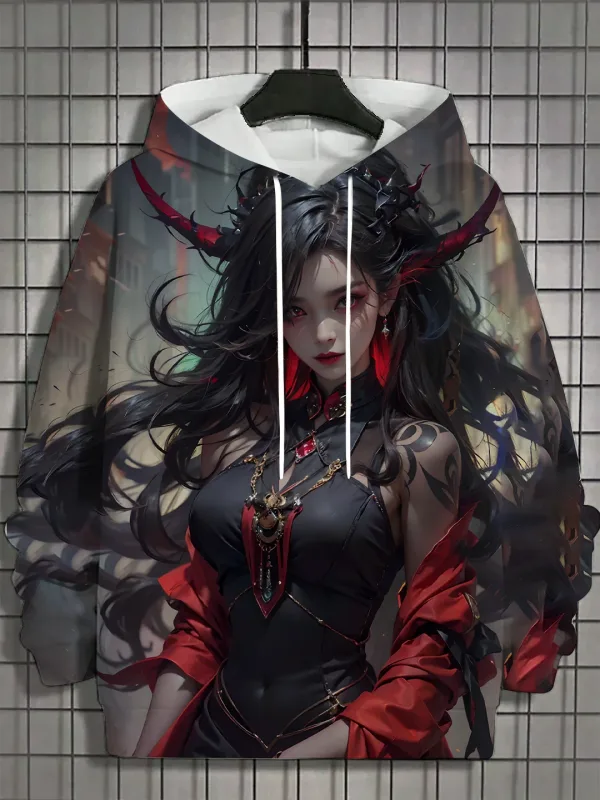 2024 Bagong Anime Women's Men's Fashion Printed Hoodies Autumn and Winter Designer Hoodies Casual Sweatshirts