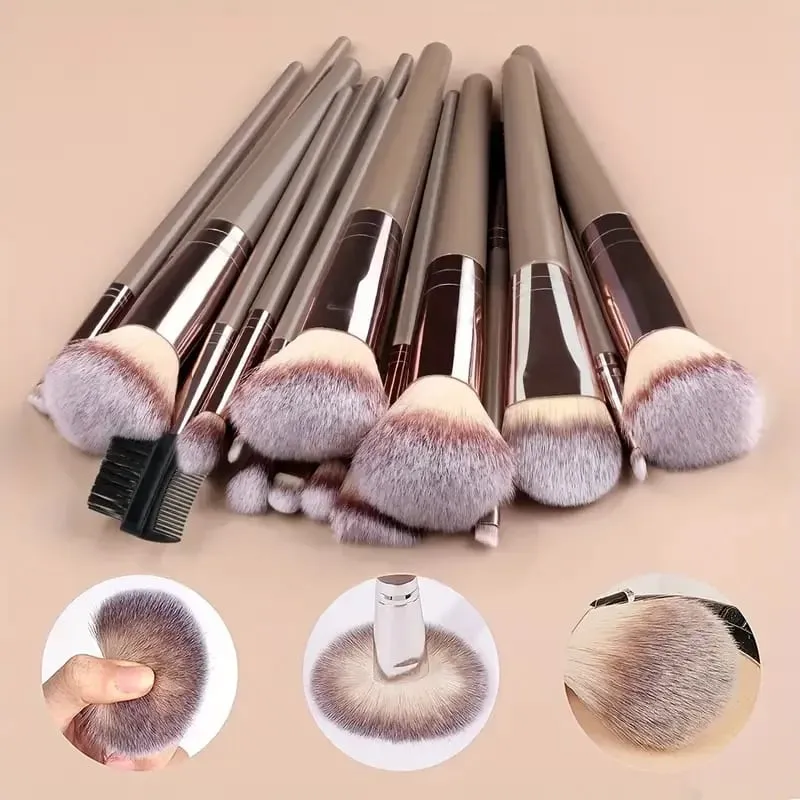 Professional 3-20PCS Makeup Brushes Set Soft Fluffy Foundation Eyeshadow Concealer Blending Blush Brush Kabuki Women Beauty Tool — image 2
