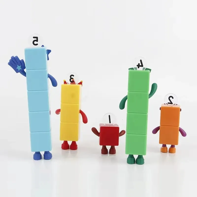 5pcs/Set Number Candle Action Figure Pvc Statue Collection Model Educational Toy Special Birthday Gift For Cake Decor