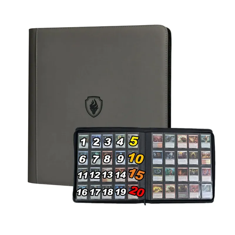 1280+ Cards 20 Pocket Card Binder Collector Card Album - Pages Compatible for Game Cards Sports Cards and Other Cards