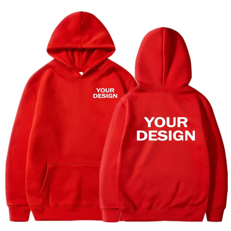 Niestandardowe nadruki Męskie damskie bluzy Luźna odzież na co dzień Bluzy w jednolitym kolorze Z długim rękawem Z kapturem Osobowość Streetwear Bluzy