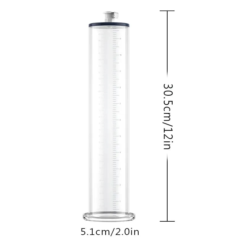 Acrylic Penis Pump Accessories Vacuum Penis Enlargement Device Masturbation Vacuum Pump Flange Pump Penis Cylinder Set Sex Toys
