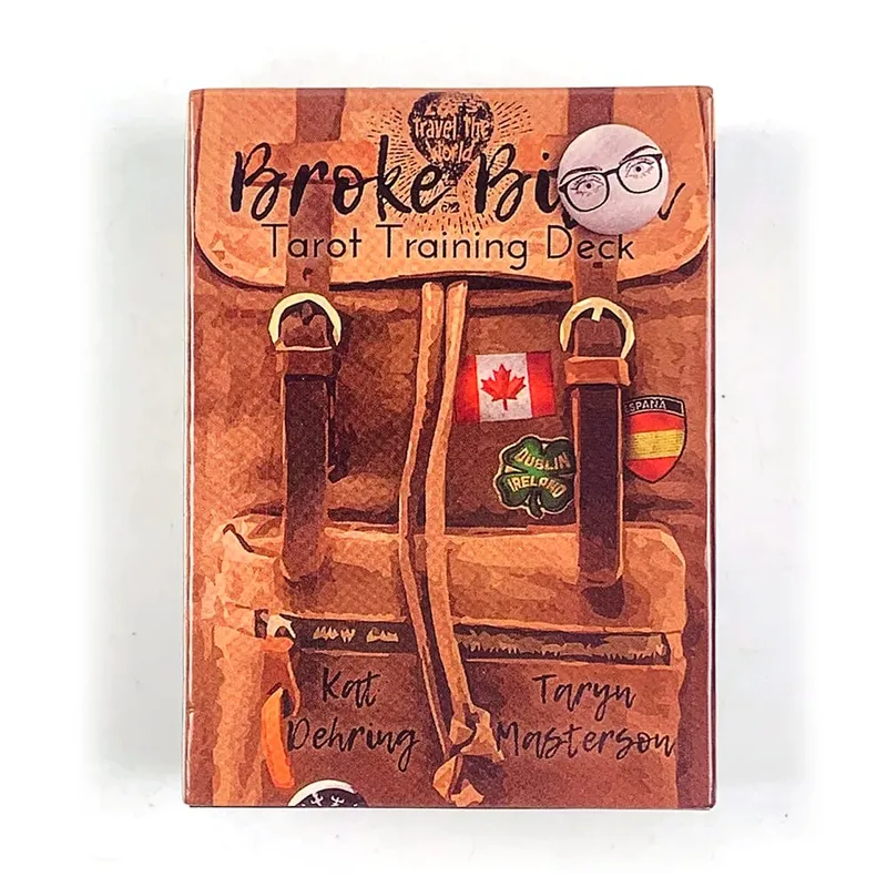 Broke B Word Tarot Cards Games Vibrant Illustrations Easy-to-Read Guide Great For Beginners Divination Meditation & Party Game