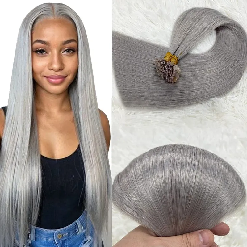 Flat Tip Human Hair Extension Remy Hair 1g/s 18-28 inch Real Remy Silky Straight Black Brown Pre Bonded Keratin Fusion Hair