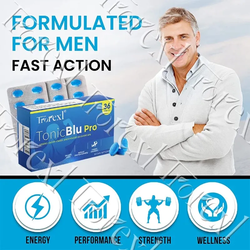 Trorexl-TonicBlu Pro - الحبة الزرقاء لتعزيز حجم الطاقة الصلبة الصخرية الجينسنغ الطبيعي للحصول على أفضل الفوائد