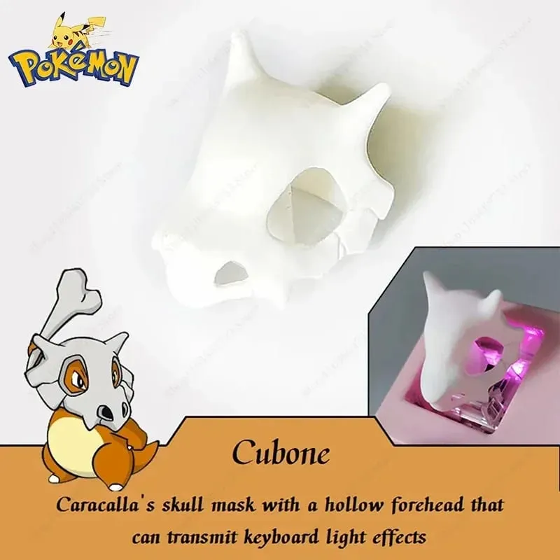 Pokemon Anime Cute Tail Keycaps Pikachu Gengar Eevee Keyboard Cap for Cross Shaft Mechanical Keyboard 3D Resin Keycaps Best Gift — image 13