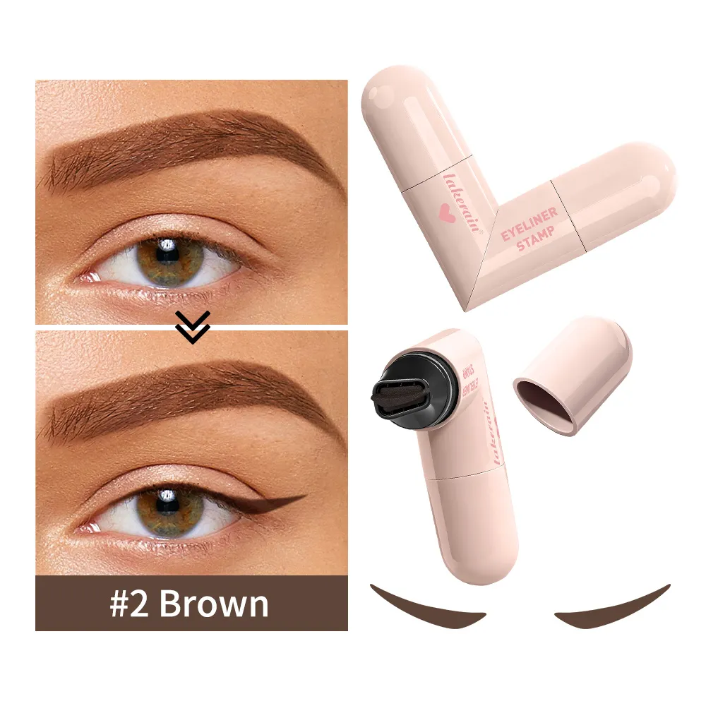 Lakerain Eyeliner Stamp Hjertemønster Precision Liner Langvarig Farve Bærbar Eye Liner Essential For Makeup Begyndere — image 3