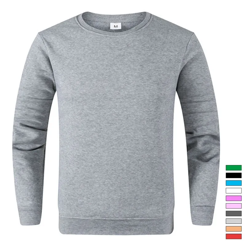 Men's Basic Pullovers Casual Sweatshirts for Men Women Solid Color Spring Autumn Hoodie Sports Long Sleeve Sweatshirt Techwear
