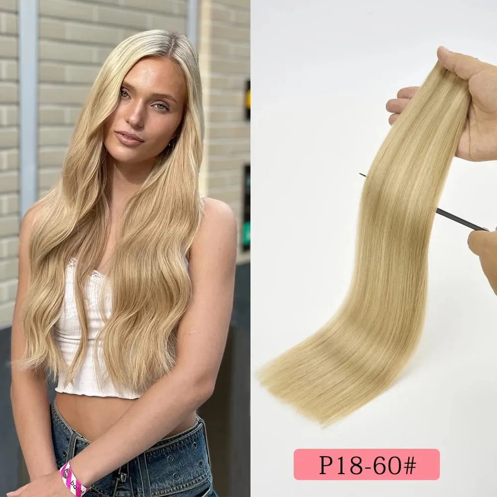 12A Tape In Hair Extensions Human Hair 100% Natutal Remy Hair Italy Tape for Strong Hold Seamless Skin Weft for Fine Hair