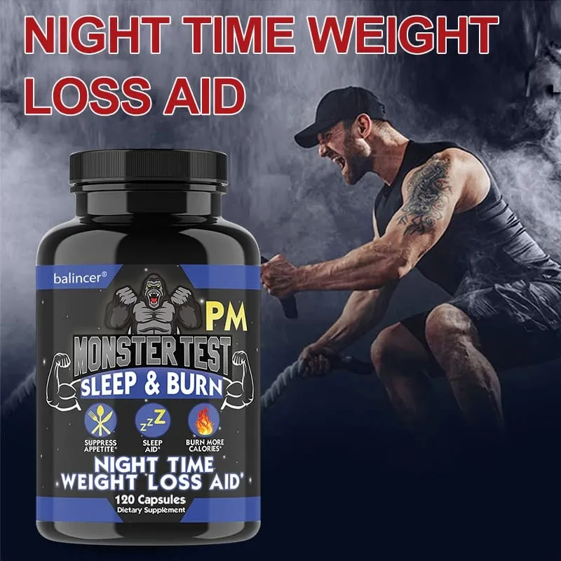 Nighttime Fat Burning Supplement - with Natural Plant Extracts & Magnesium Zinc Weight Management Unisex