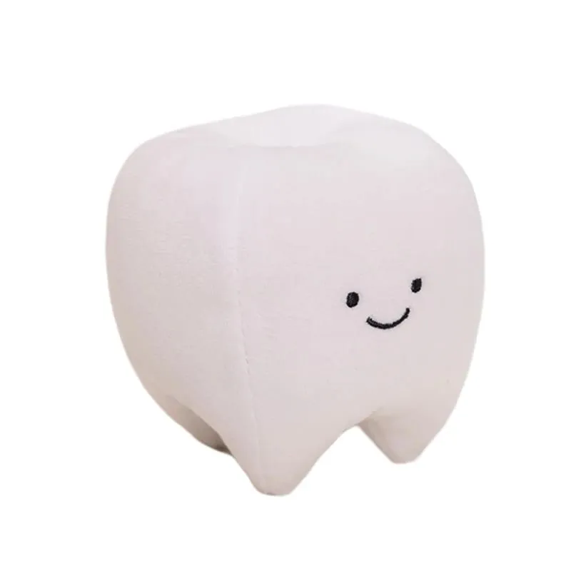 Cute Oral Plush Humanoid Toy White Tooth Toothpaste Toothbrush Smiling Plushie Home Decor Prop Gift