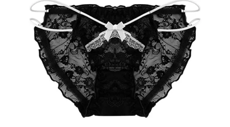 Anime Maid Lace Bra Set S-XL Christmas Neck Tie Wireless Push Up Small Chest Anti Sagging Pure Kawaii Bralette セクシー Underwire
