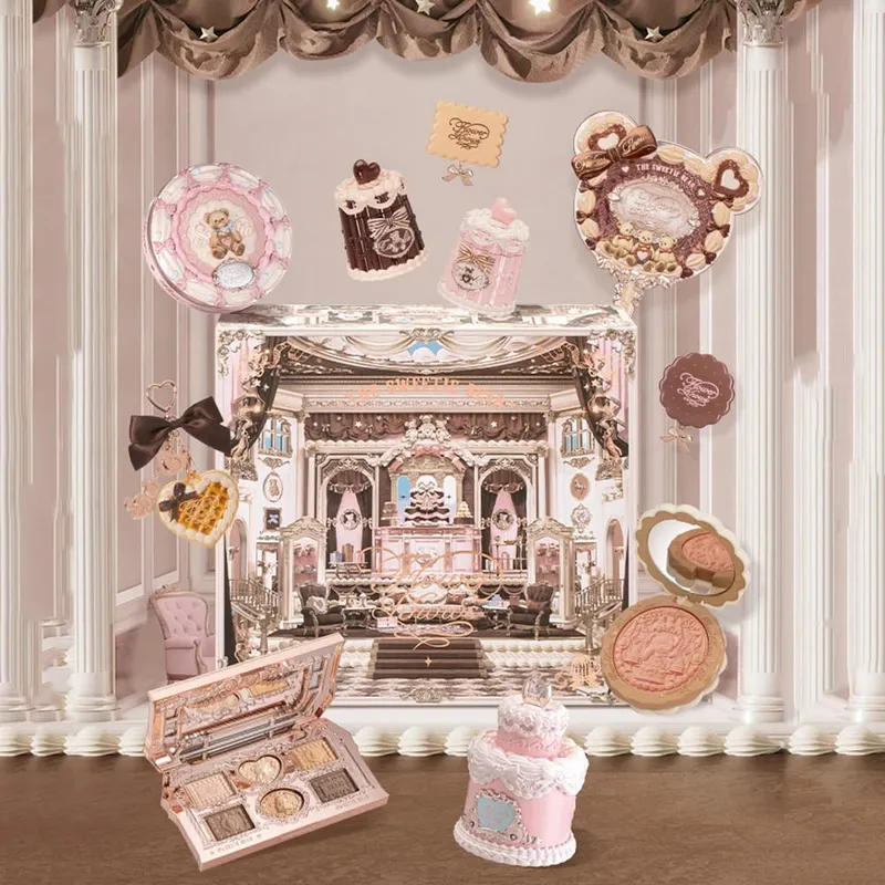 New Arrive Flower Knows The Sweetie Bear Collection Mini Setting Powder Cookie Perfume and Dual Ended Brow Gel and Pencil — image 7