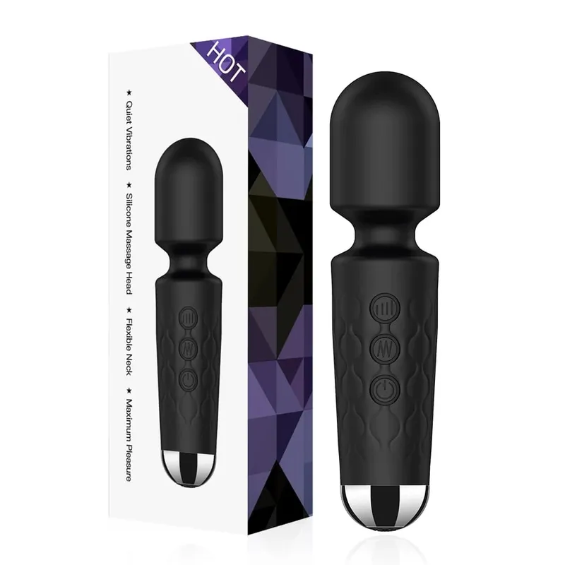 Magic-Wand Dildo Powerful AV Vibrator 20 Speeds for Women Nipple G Spot Clitoris Stimulator Female Masturbation Adult Sex Toys