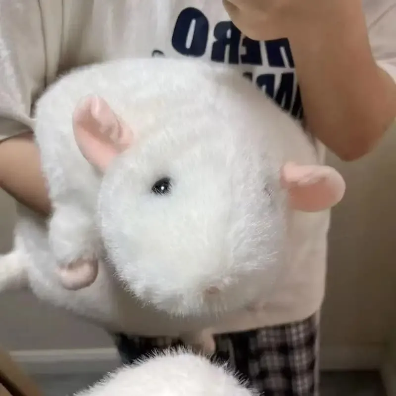 Cute Oversized Big Mouse Plush Pillow Simulation Cartoon Rat Doll 35/50/90cm Birthday Gift
