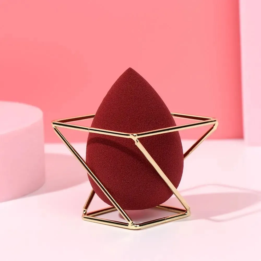 1Pcs Metal Makeup Sponge Holder Makeup Puff Rack Blender Storage Rack Sponge Drying Stand Holder Makeup Brushes Puff Drying Tool