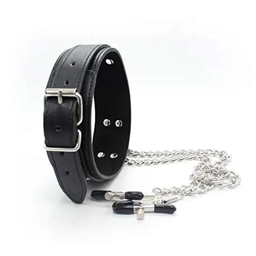 Adult Games Sexy Toys For Women Couples BDSM Bondage Fetish Collar Chain Collars Nipple Clamps Vagina Clitoris Sex Products 18+