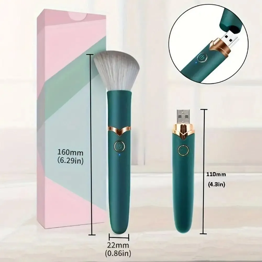 Nieuwe elektrische make-upborstels Vibrerende bloosborstel Flawless Foundation Blending Tool Gezichtsmassager en schoonheidsproducten