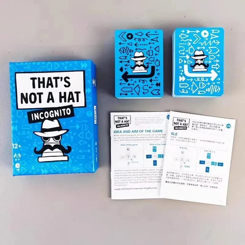 That’s Not a Hat Board Game Happy Party Game Set with Basic and Extended Card for 3-8 Players All Ages-Fun Bluffing & Memory — image 6