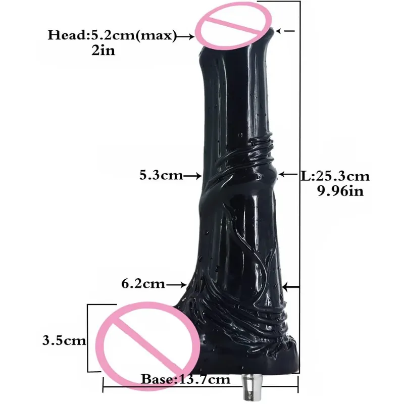 Vibrador de cavalo vac-u-lock para máquina de sexo, pênis de silicone/vac, plugue anal grande, masturbador adulto, estimulador de clitóris, brinquedos sexuais