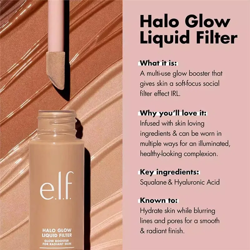 Elf Full Coverage Foundation Waterproof Oil Control Concealer Brightening Long Wear Breathable Lightweight Natural Face Cosmetic