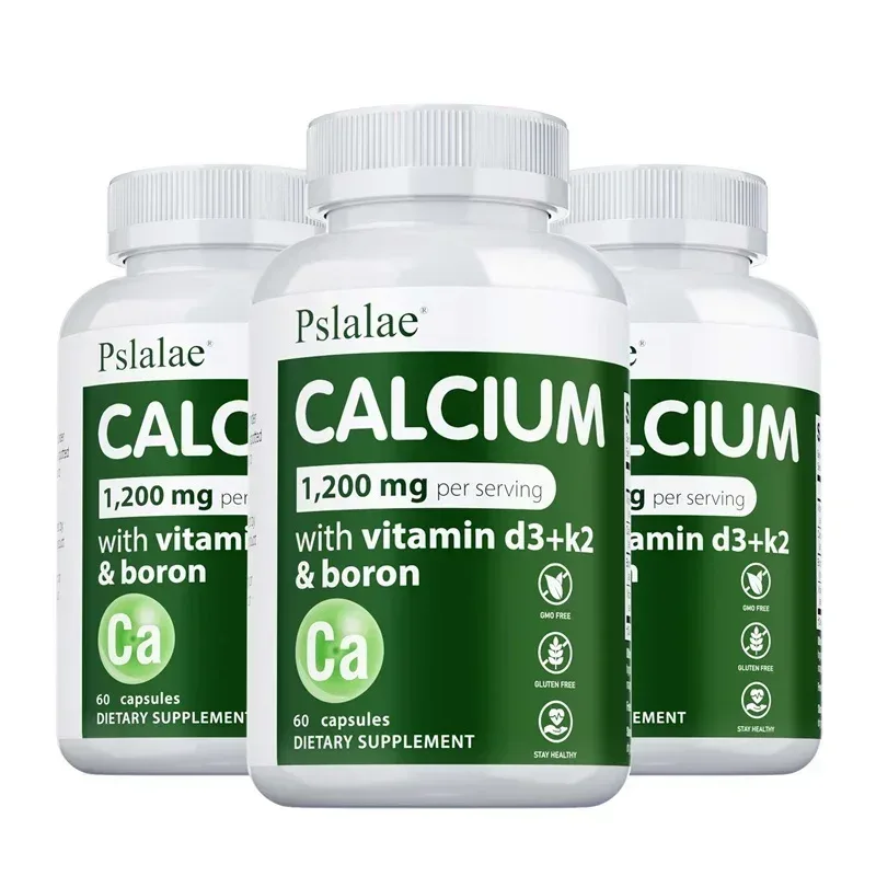 Calcium 1 200 Mg with Vitamin D3 for Women & Men - Supports Bone & Immune Health Maintains Joint Function Non-GMO Gluten-free