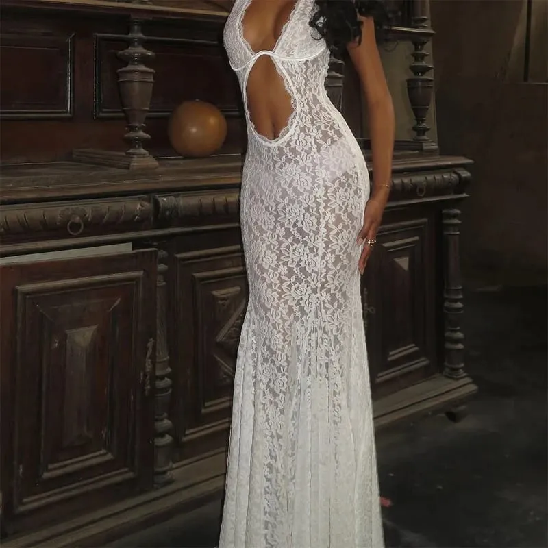Vrouwen Geel Laag Uitgesneden Backless Hoge Taille Jurk Lace Up Mouwloze Taille Cincher Spaghetti Band Vestidos Party Club Vrouwen gewaad