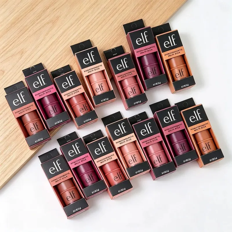ELF Three-in-one Multi-purpose Blush Stick High-gloss Contour Natural Nude Makeup Lip and Cheek Makeup Stick