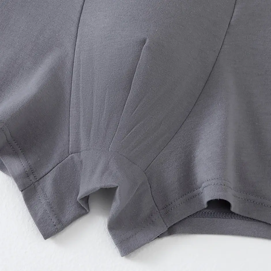 4-Piece Set of Men's Solid Color Cotton Underwear, Casual and Versatile, Elastic Waist, Comfortable Four Corner Plus Size Shorts