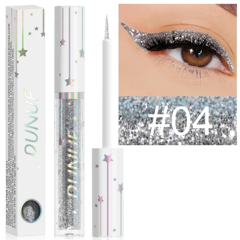 Diamond Blue Sequins Eyeliner Glitter Shiny Brighten Lying Silkworm Makeup Highlight Liquid Eye Liners Pigment Green Silver Gold